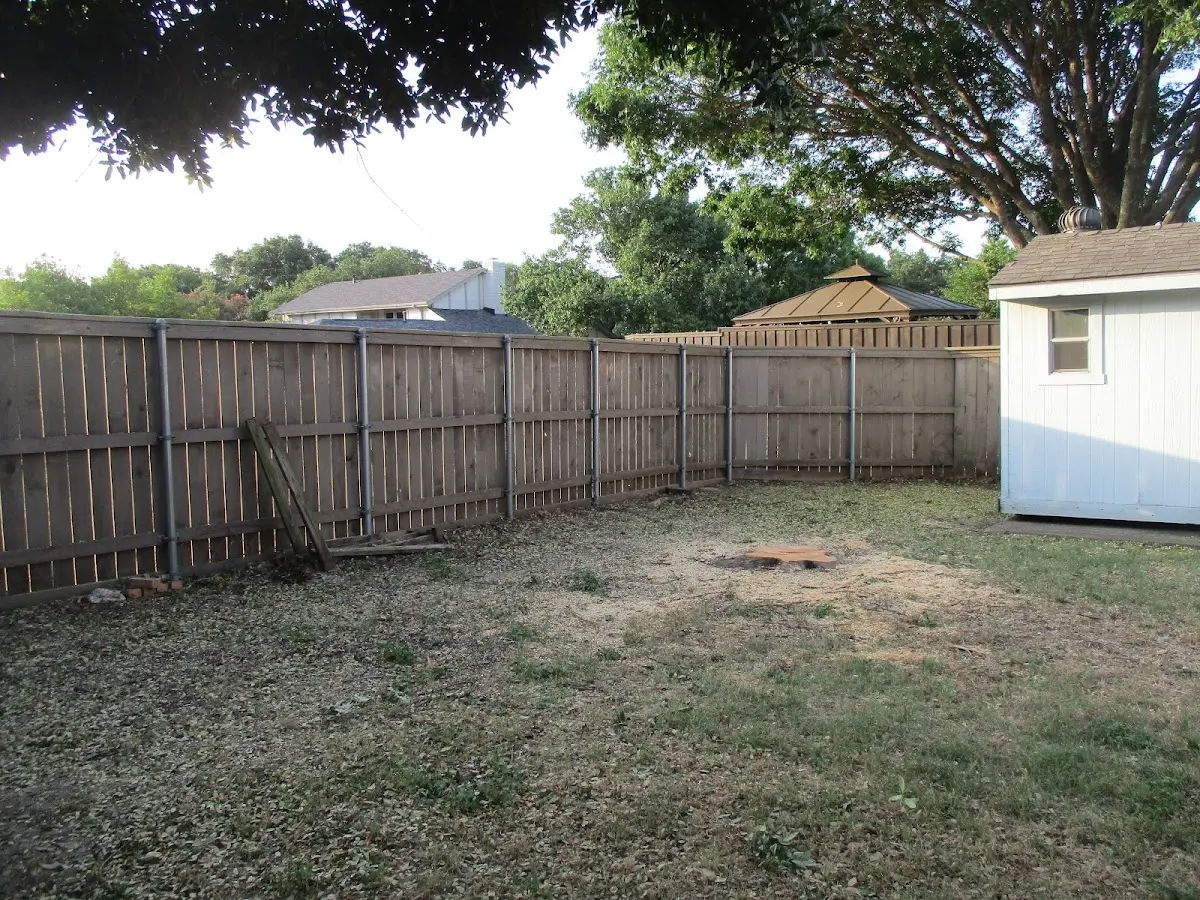 Cleared yard after professional tree removal in Catoosa